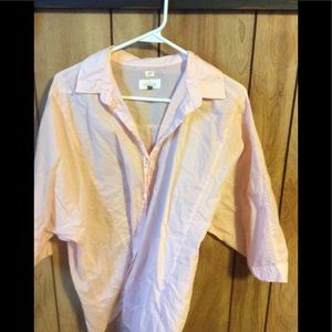 Loft Softened Large Light Pink Women’s Button Up